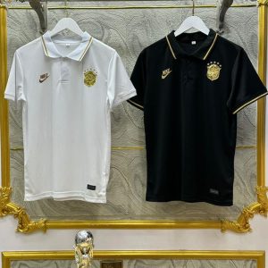 BRAZIL OFFICIAL POLO 2023/24 BLACK AND WHITE